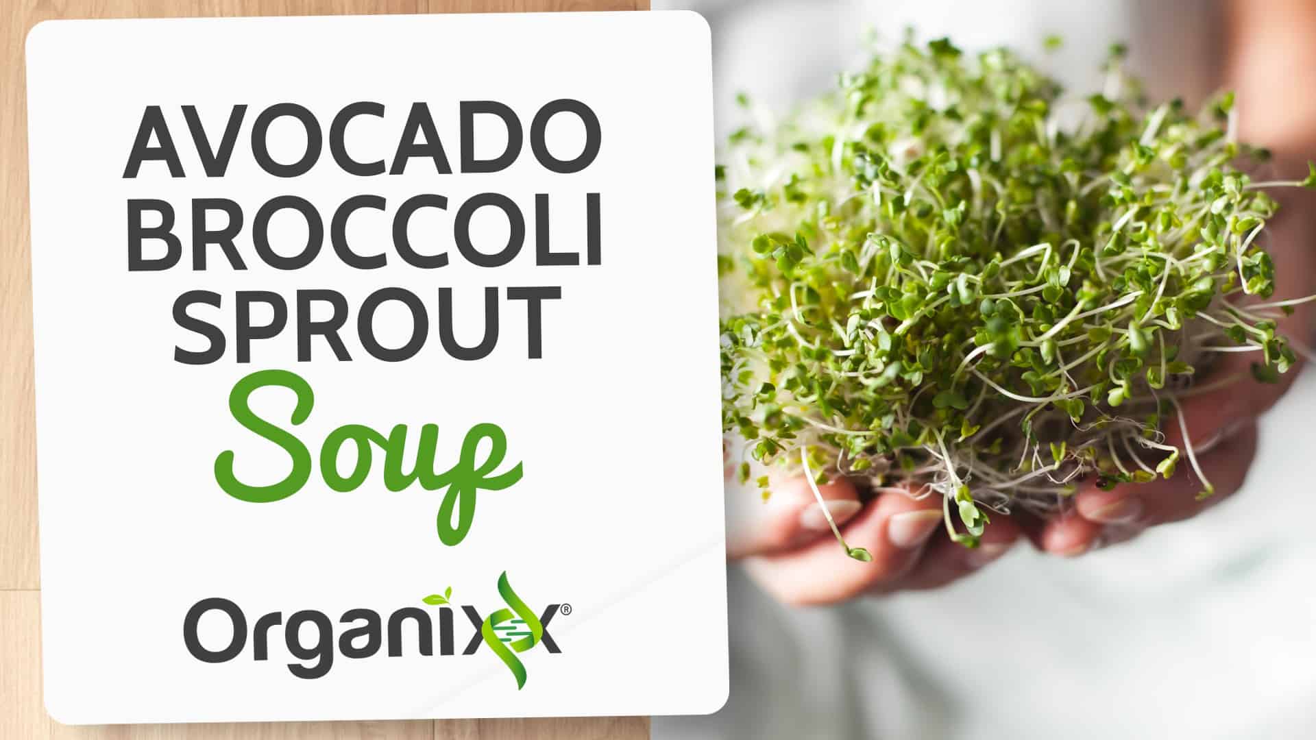 Avocado, Broccoli Sprout Soup