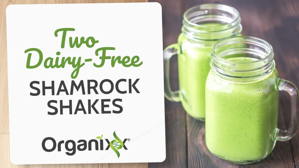 Two Dairy-Free Shamrock Shakes