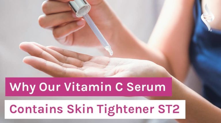 Why Our Vitamin C Serum Contains Skin Tightener ST2