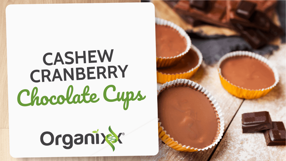 Cashew Cranberry Chocolate Cups