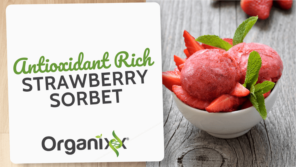 Antioxidant-Rich Strawberry Sorbet
