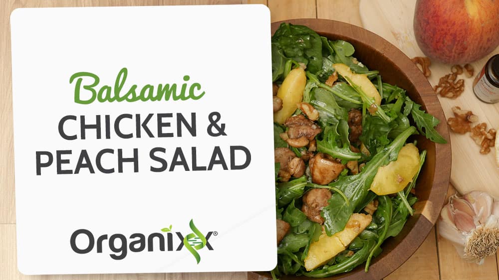 Balsamic Chicken & Peach Salad