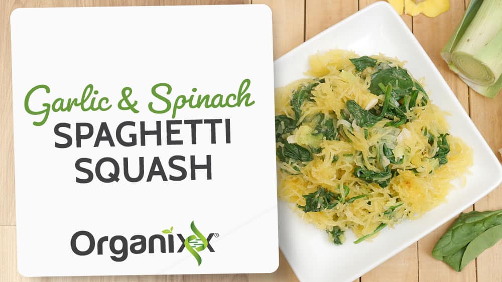 Garlic & Spinach Spaghetti Squash