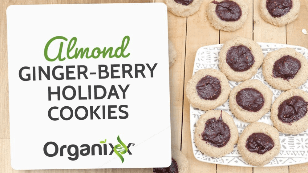 Almond Ginger-Berry Holiday Cookies