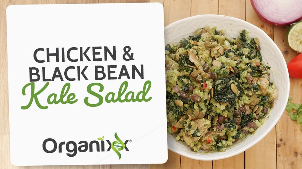 Chicken & Black Bean Kale Salad