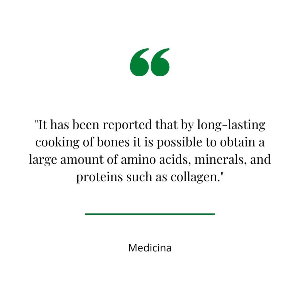Bone broth health benefits quote.