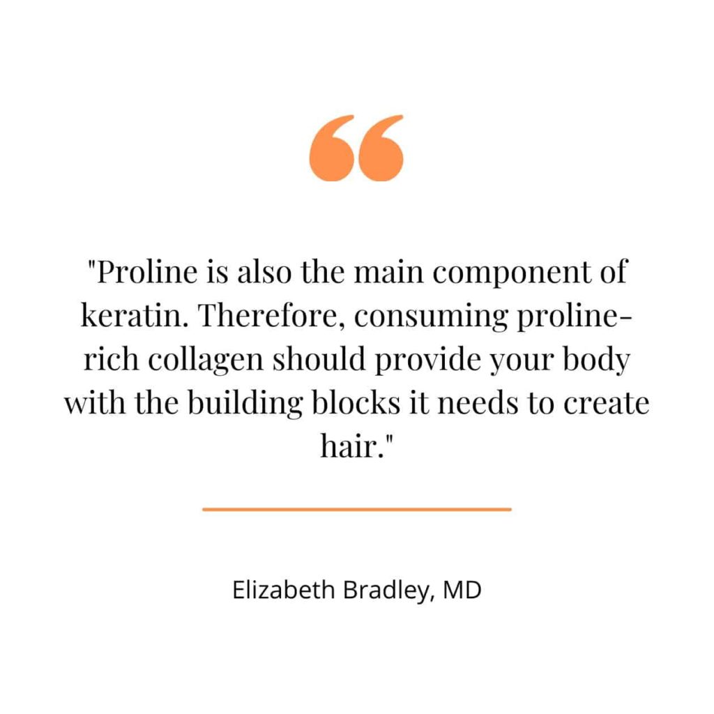 Hair benefits of collagen.