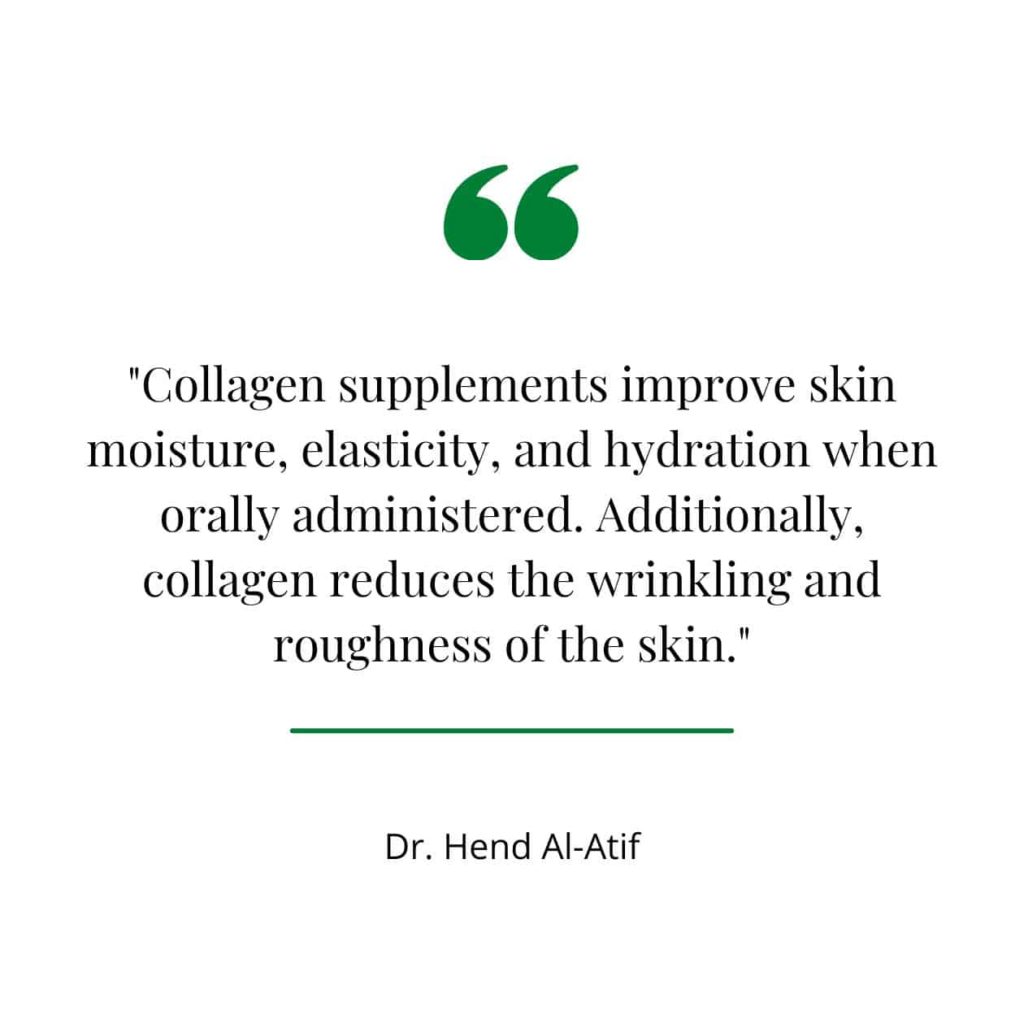 Supplementation for collagen loss