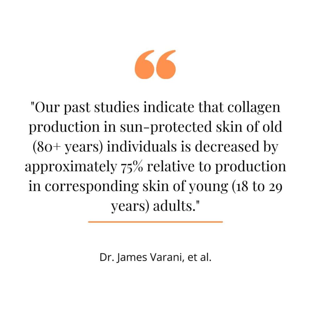 A quote from a study on who should take collagen.