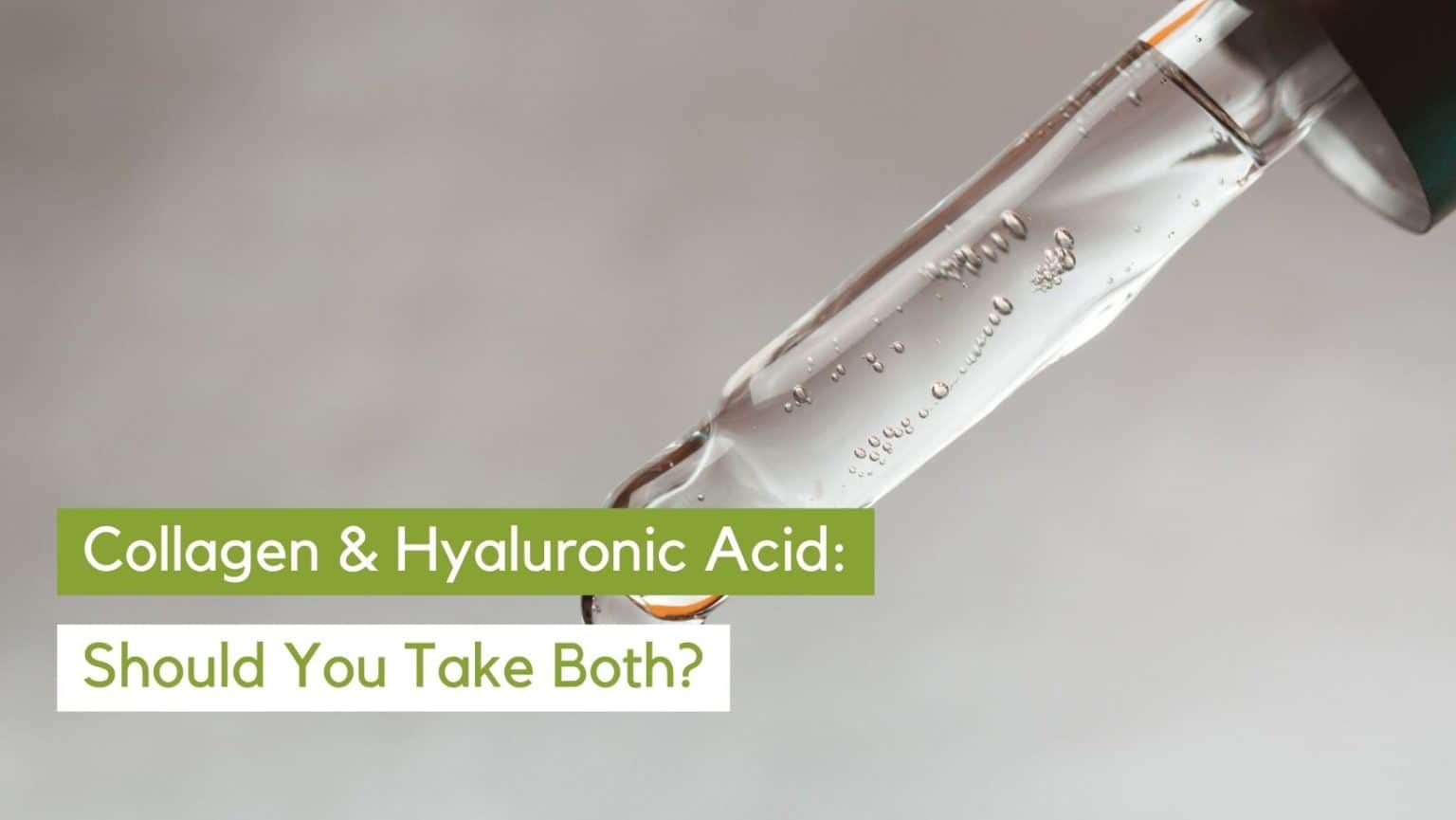 Collagen With Hyaluronic Acid Should You Take It? Organixx