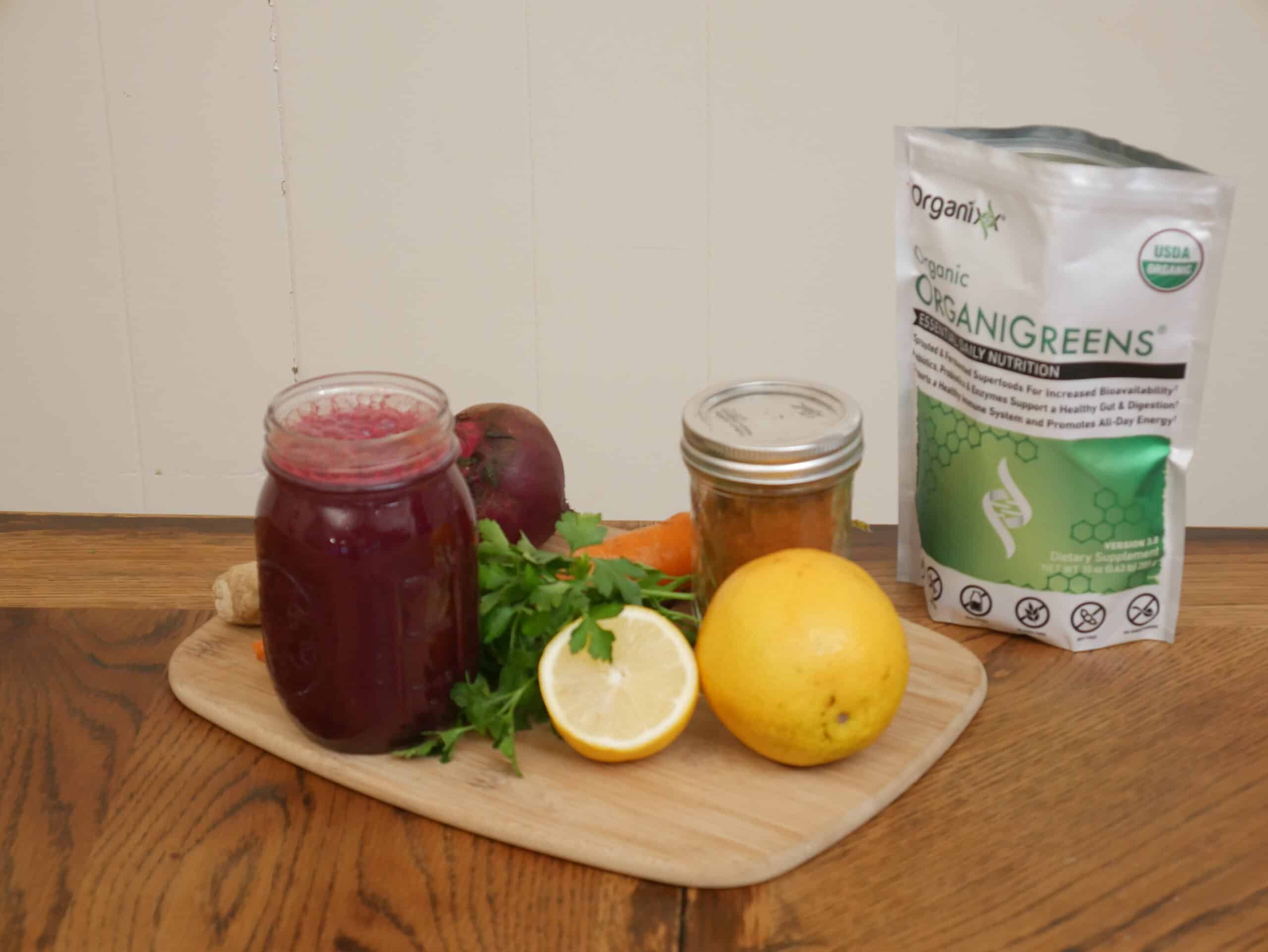 Detoxifying Green Beet Juice Organixx
