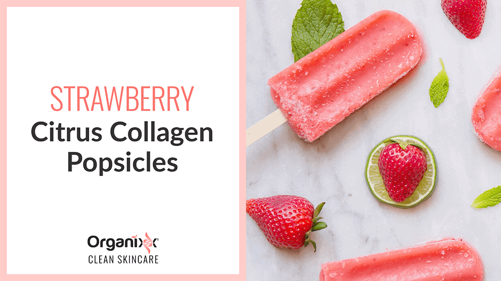 Strawberry Citrus Collagen Popsicles