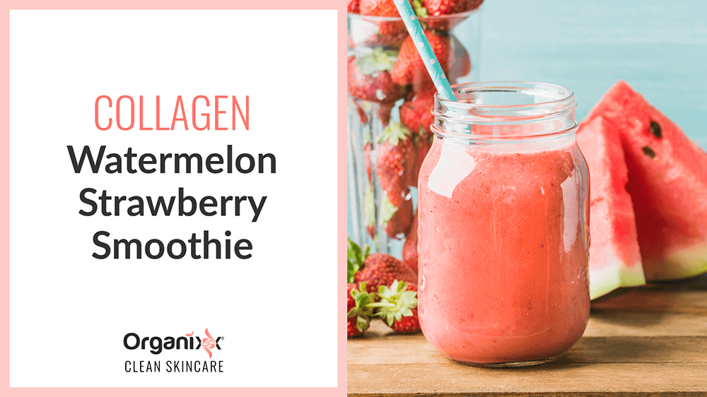 Collagen Watermelon Strawberry Smoothie
