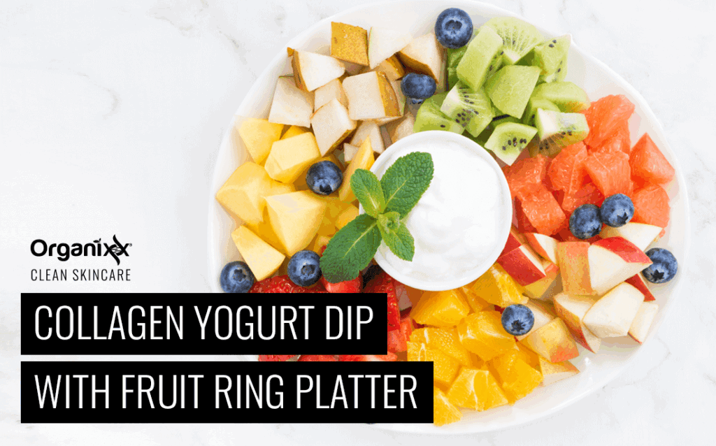 Collagen Protein Yogurt Fruit Dip with Fruit Ring Platter