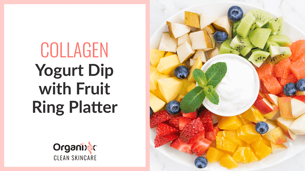 Collagen Protein Yogurt Fruit Dip with Fruit Ring Platter