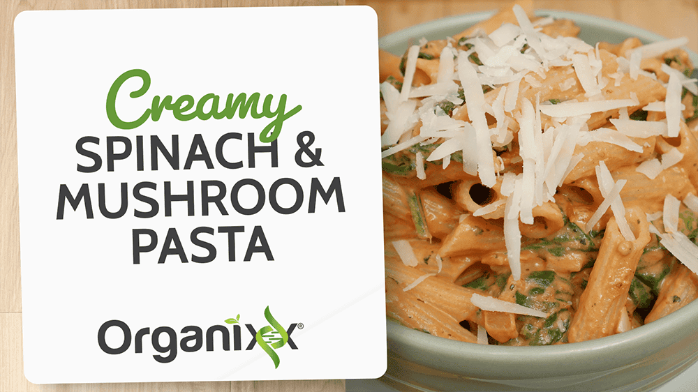 Creamy Spinach and Mushroom Pasta