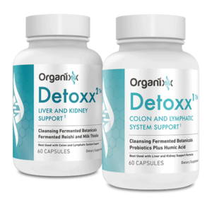 Organixx Detoxx 1 & 2 bottles