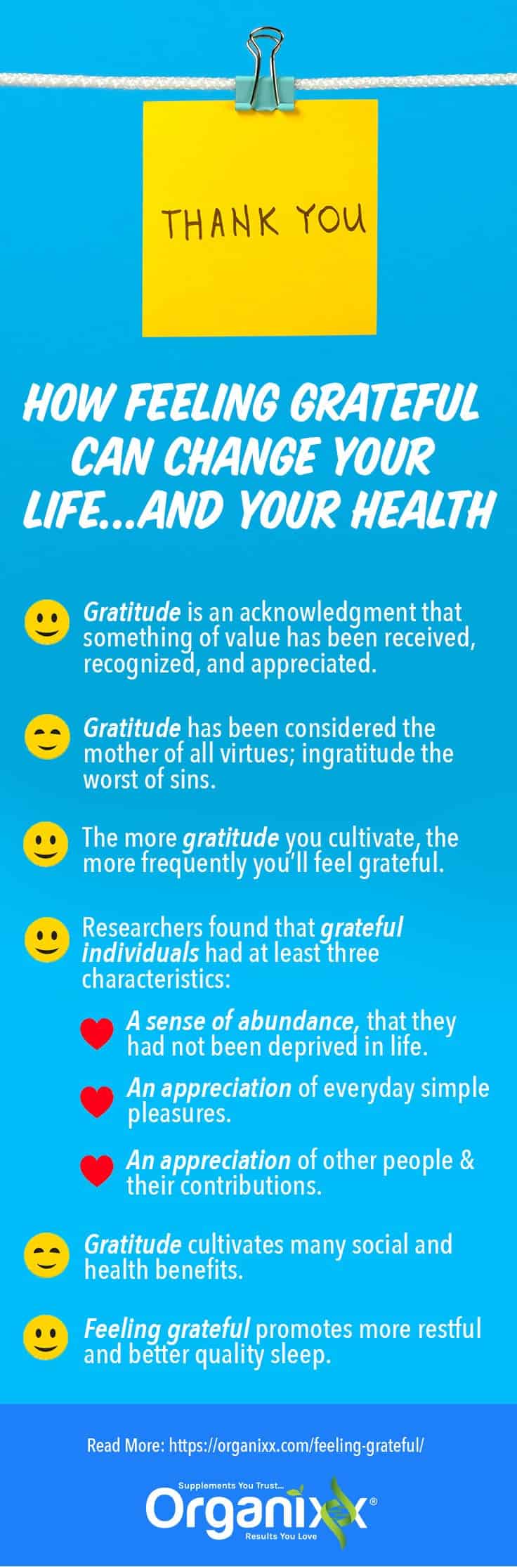 feeling grateful infographic