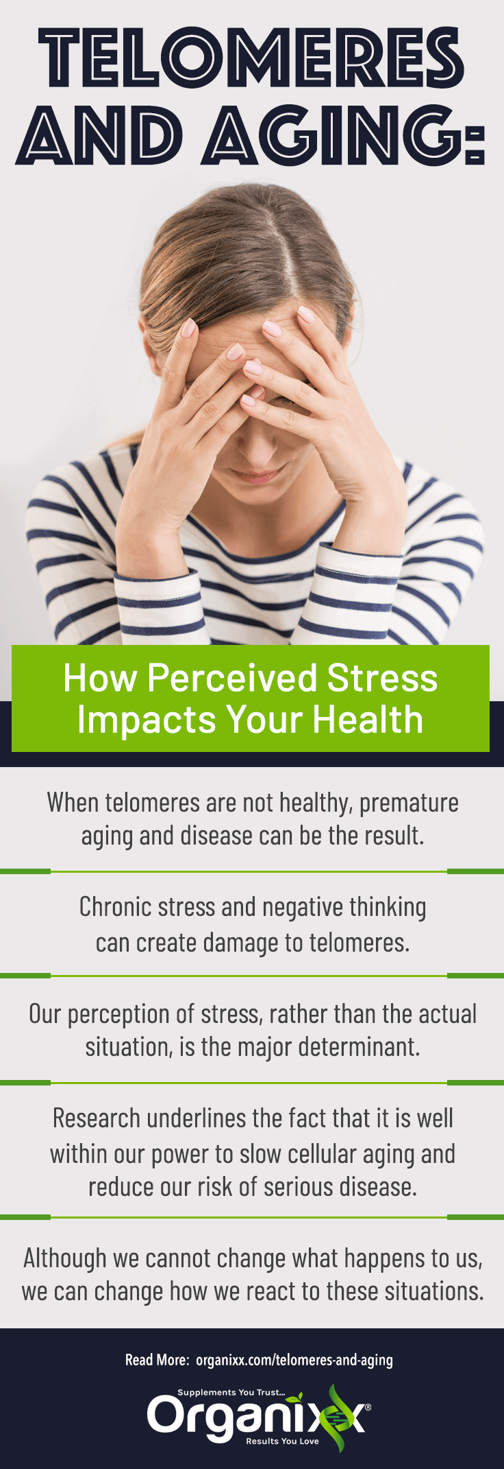 infographic with info on how perceived stress impacts your health