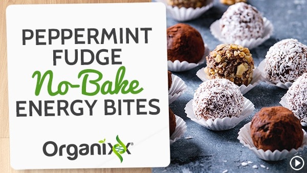 Peppermint Fudge No-Bake Energy Bites