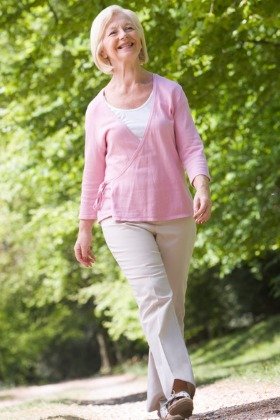 woman walking moving meditation