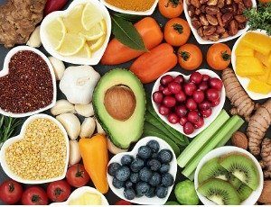 assortment of healthy foods
